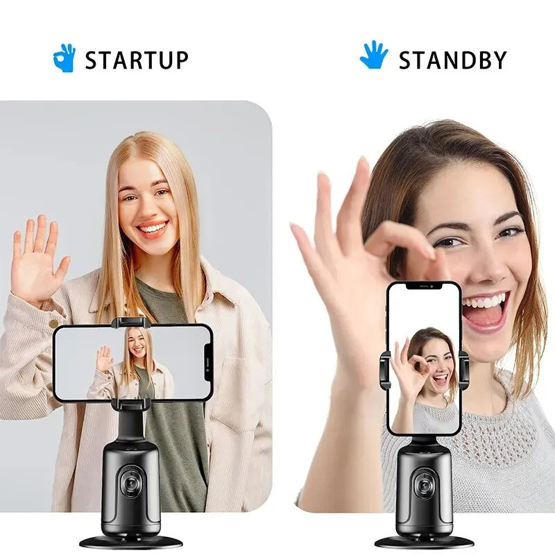 360 Auto Face Tracking Gimbal AI Smart Gimbal Face Tracking Auto Phone Holder For Smartphone Video Vlog Live Stabilizer Tripod Innovoni