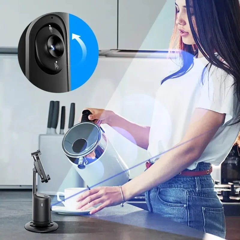 360 Auto Face Tracking Gimbal AI Smart Gimbal Face Tracking Auto Phone Holder For Smartphone Video Vlog Live Stabilizer Tripod Innovoni