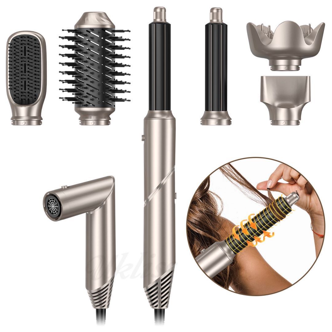 Automatic Hair Suction Six-in-one Folding Multifunctional Converter Hair Dryer Innovoni