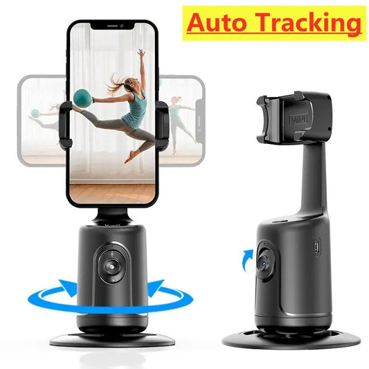 360 Auto Face Tracking Gimbal AI Smart Gimbal Face Tracking Auto Phone Holder For Smartphone Video Vlog Live Stabilizer Tripod Innovoni
